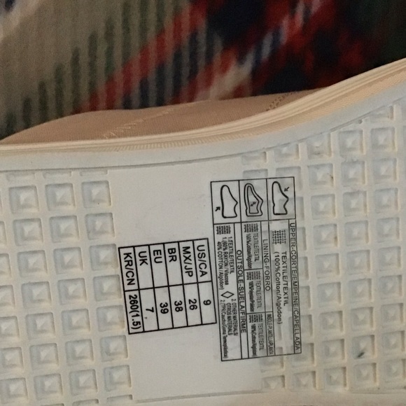 New Forever21 oatmeal color platform sneakers - Picture 4 of 5